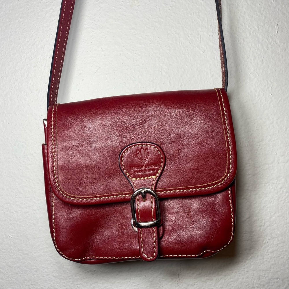 Lisa Minardi | Red Crossbody Italian Leather
